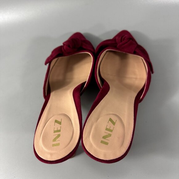 New Inez Vivi Pinot Suede in Red, Size 8 1/2 - Picture 8 of 16